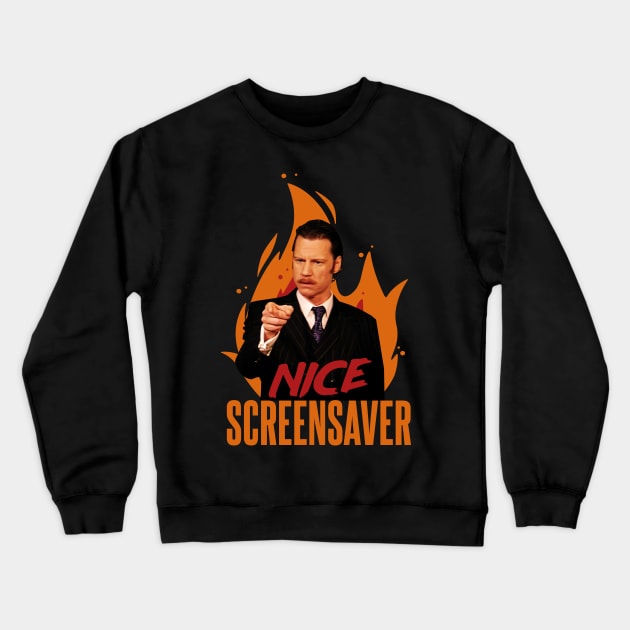 Nice Screensaver Crewneck Sweatshirt by Meta Cortex
